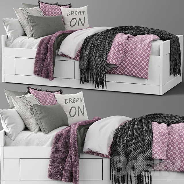 Ikea Brimnes Bed 3DModel