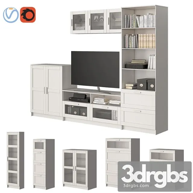 Ikea brimnes furniture 2 3D Model Free