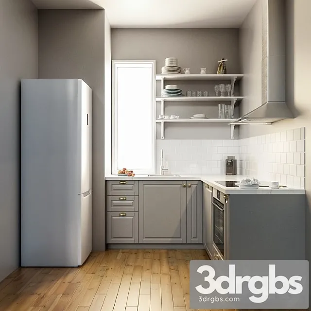Ikea budbin kitchen 3D Model Free