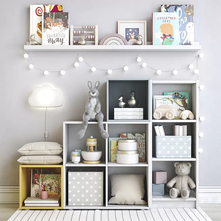 IKEA childrens furniture and toys 3D Model