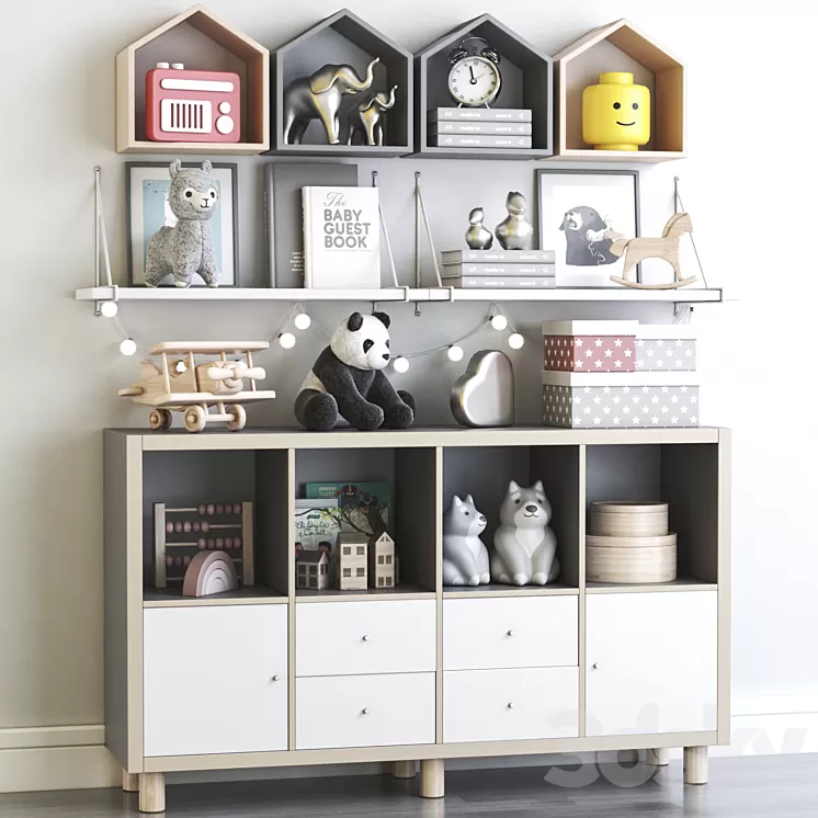 IKEA childrens furniture and toys 7 3D Model