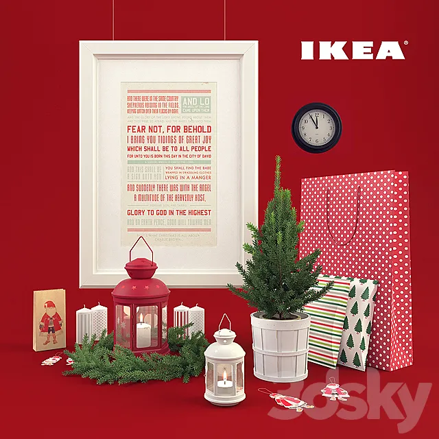 IKEA Christmas decor 3D Model