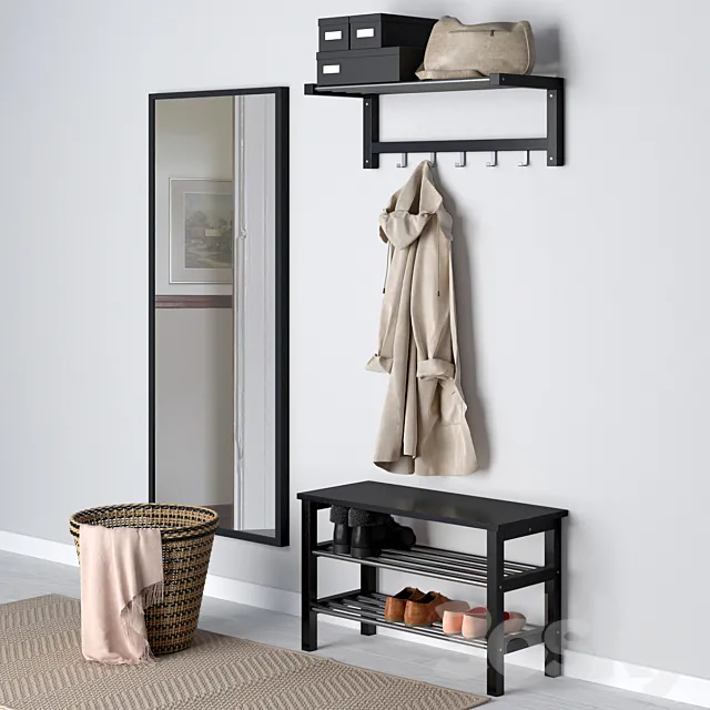 Ikea Chusig and Slothes set 3D Model