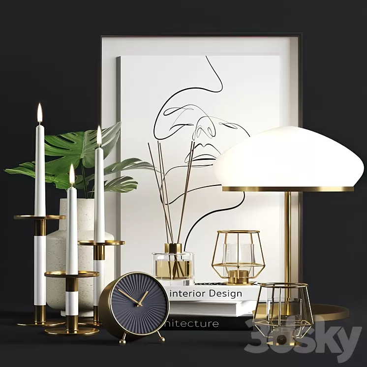 Ikea decor set 3D Model