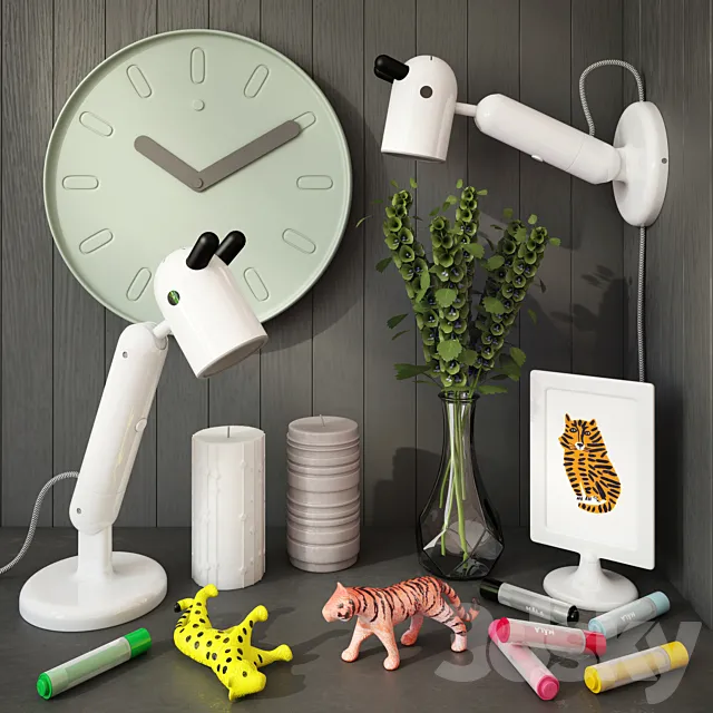 Ikea decoration set 2 3D Model