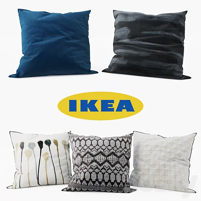IKEA – Decorative Pillows set 9 3D Model