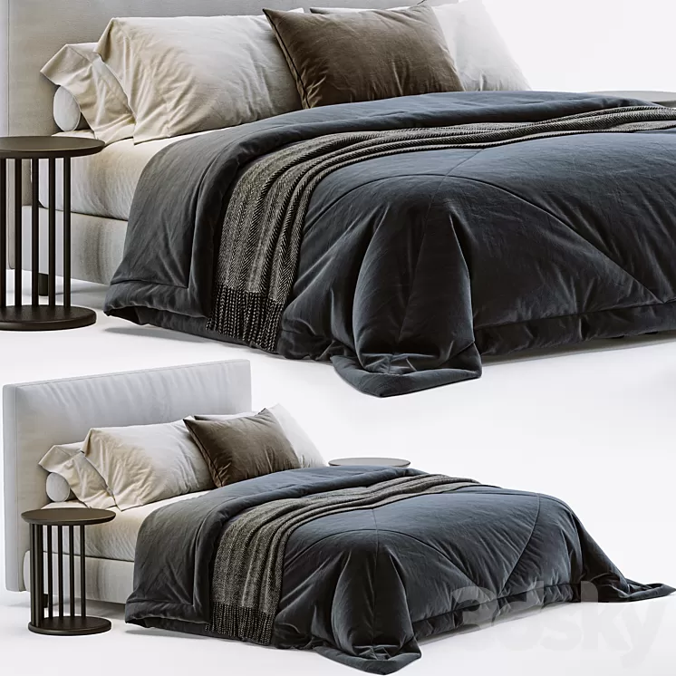 Ikea Dunvik Bed 3D Model Free