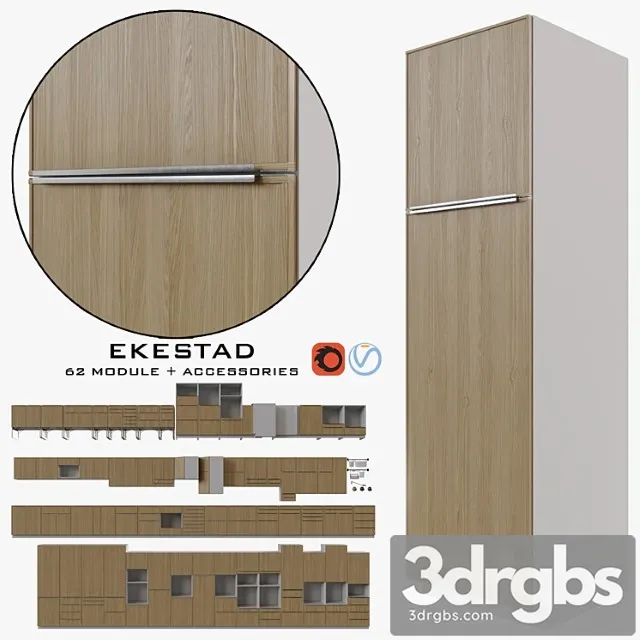 Ikea ekestad 3D Model Free