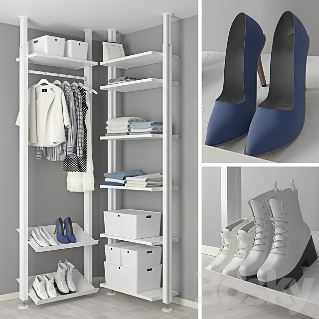 IKEA ELVARLI storage system 3D Model