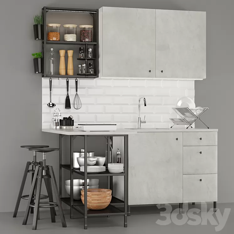 IKEA ENHET kitchen 3D Model