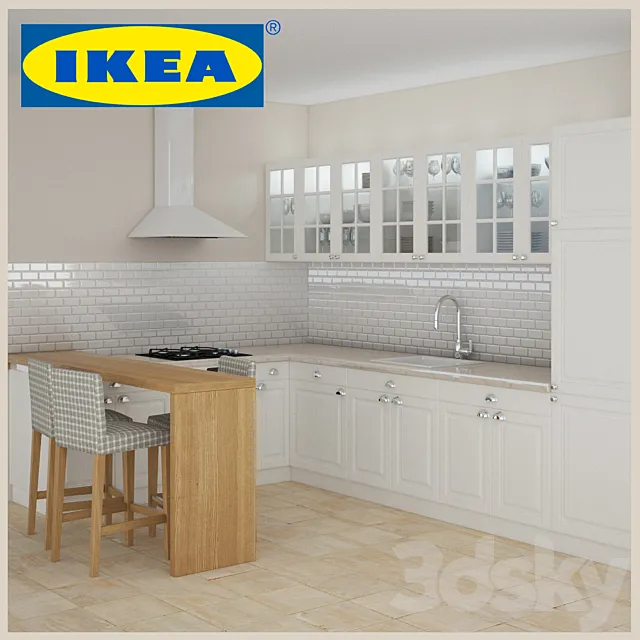 IKEA \ Faktum \ Lindigo off-white 3D Model