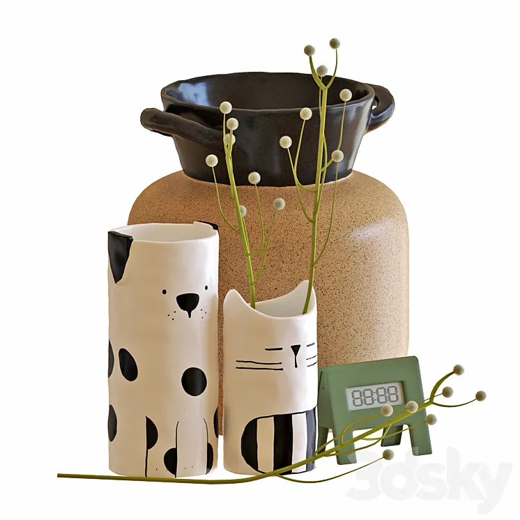 IKEA FÅTALIG Deco set 3D Model Free Download