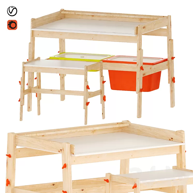 Ikea Flisat 3D Model