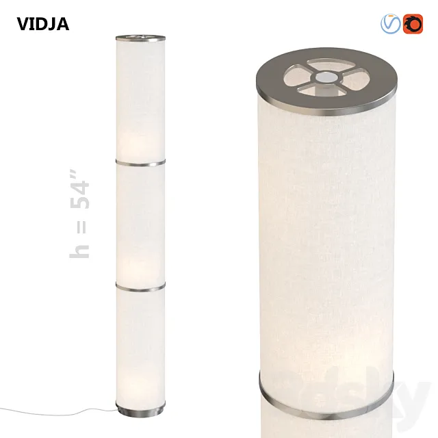 IKEA Floor Lamp VIDJA 3D Model