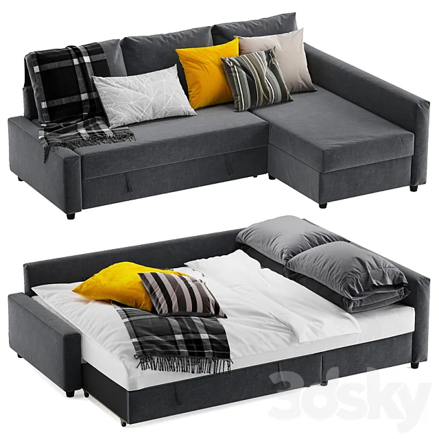 Ikea friheten corner sofa bed 3D Model