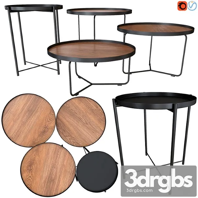 Ikea Gladom Cattelan Italia Billy Wood 3D Model Free