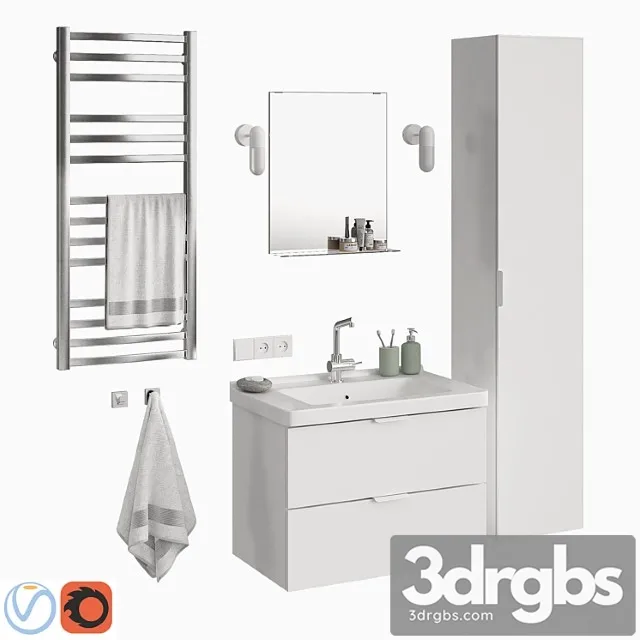 Ikea Godmorgon Set 3 3D Model Free
