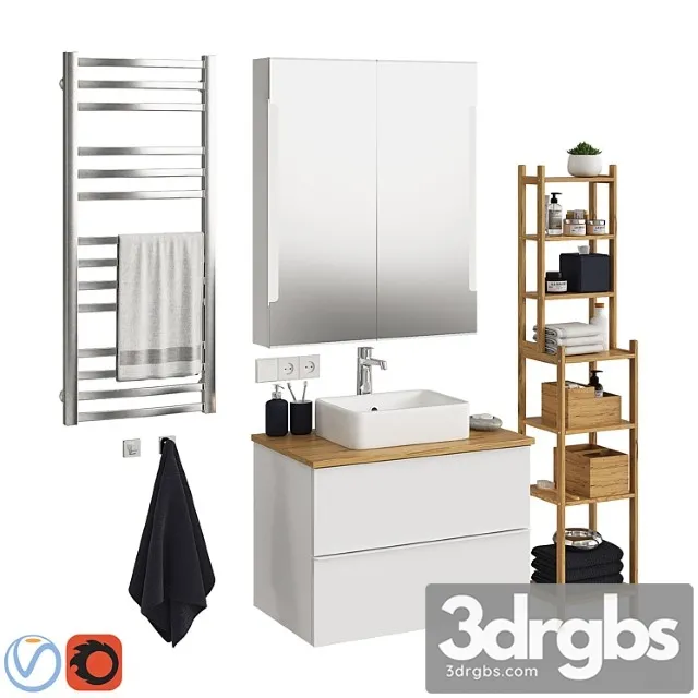 Ikea Godmorgon Set 5 3D Model Free