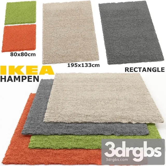 Ikea hampen (hampen) set 3D Model Free