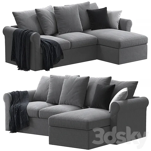 Ikea Harlanda Chaise Longue 3D Model