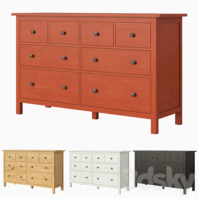 IKEA HEMNES 8-drawer dresser 3DModel