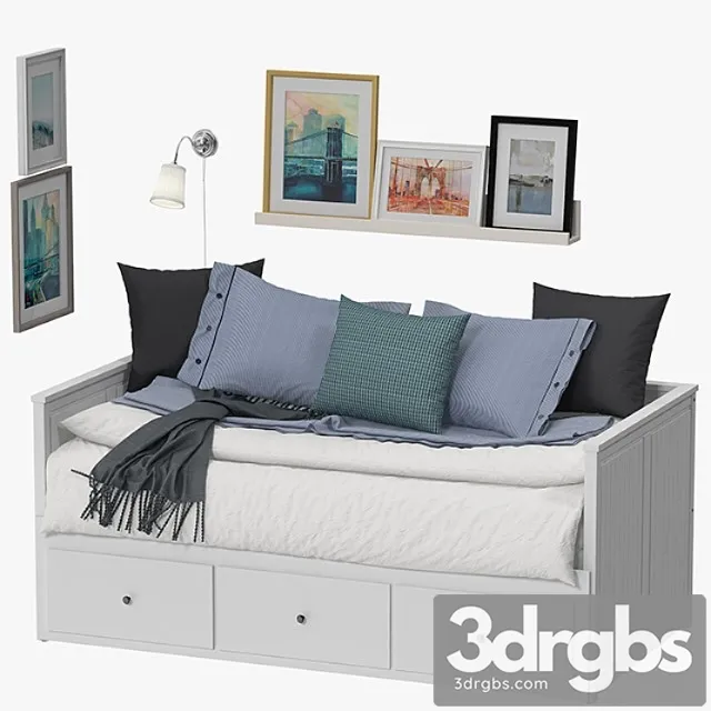 Ikea Hemnes Bed 3D Model Free