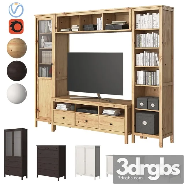 Ikea hemnes furniture 3D Model Free