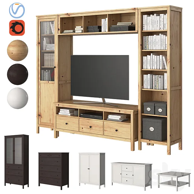Ikea Hemnes Furniture 3DModel