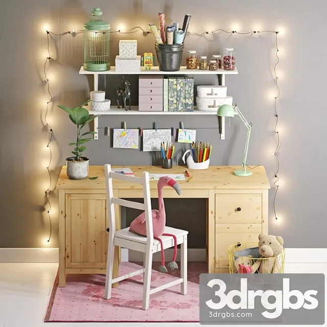 Ikea Hemnes Ivar 3D Model Free