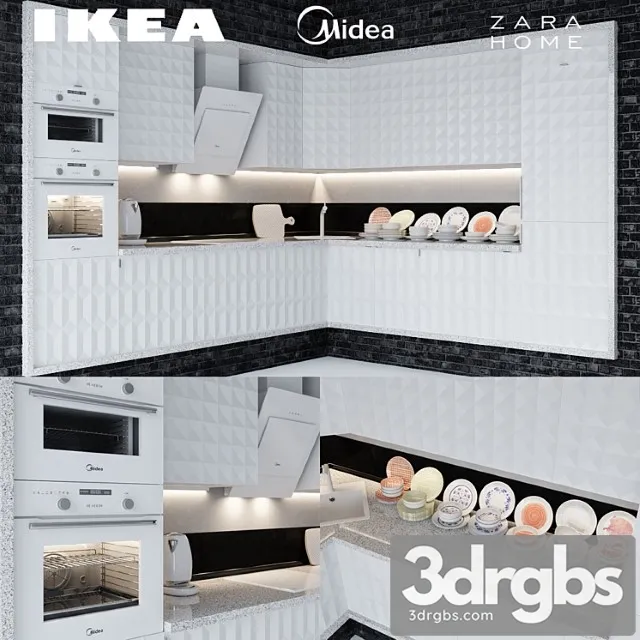 Ikea Herrestad Midea Zara Home 2 3D Model Free