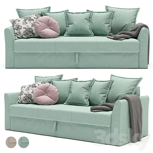 IKEA HOLMSUND HOLMSUND 3-seat sofa bed in 2 colors 3D Model
