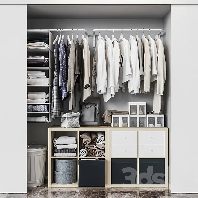 Ikea ikea Built-in wardrobe 3D Model