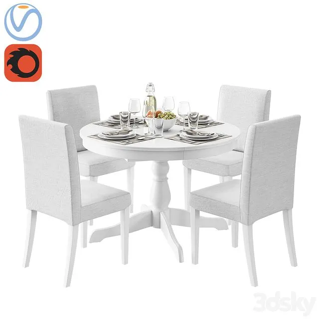 IKEA INGATORP AND HENRIKSDAL 3D Model