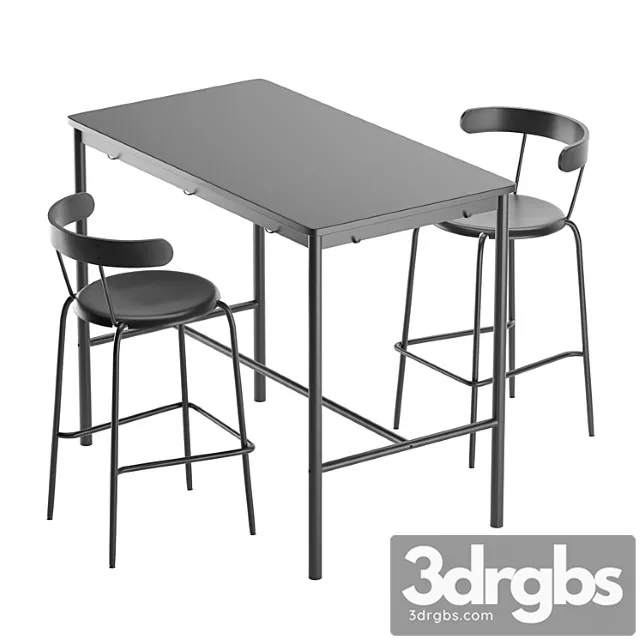 Ikea Ingvar Barney Chair And Tommariud Ceiling 3D Model Free