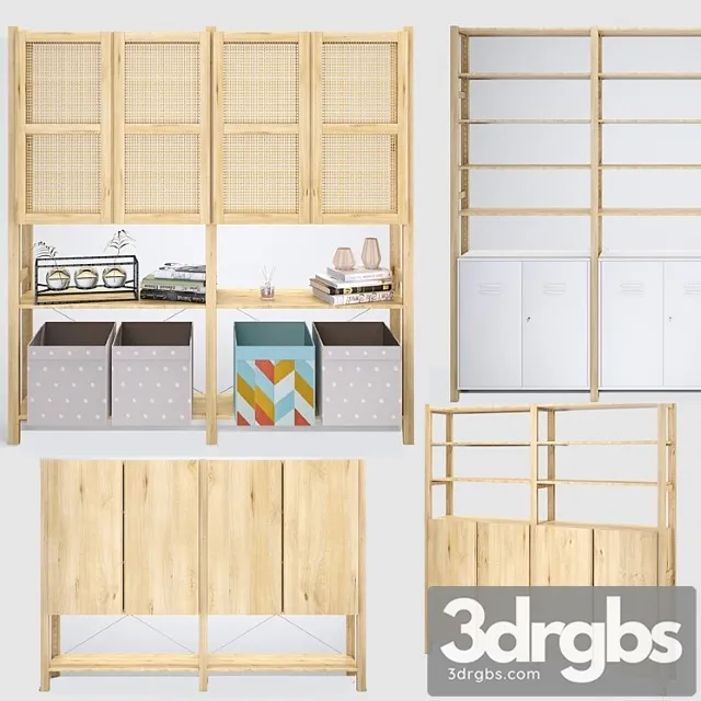 Ikea ivar ikea ivar shelving set 2 3D Model Free