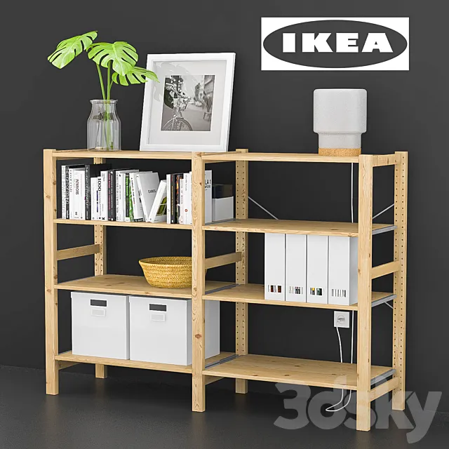 IKEA IVAR with decor 3D Model