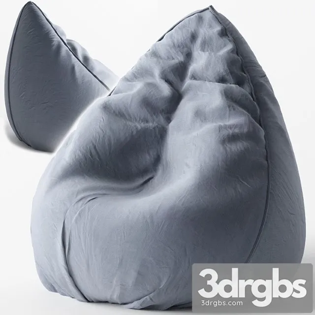Ikea kids bean bag 2 3D Model Free