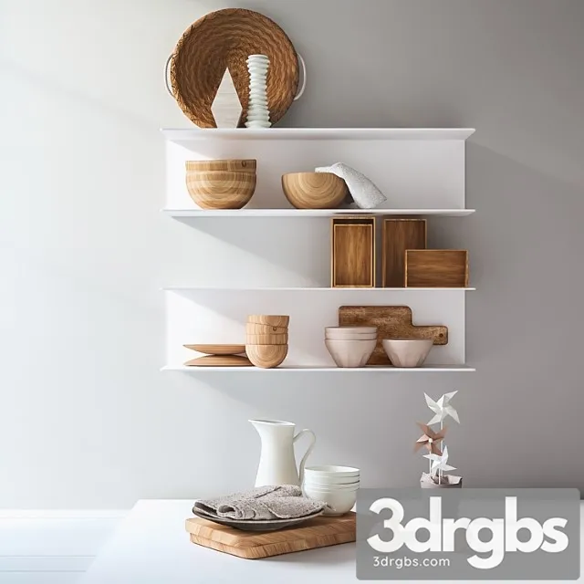 Ikea kitchen accessories 3D Model Free