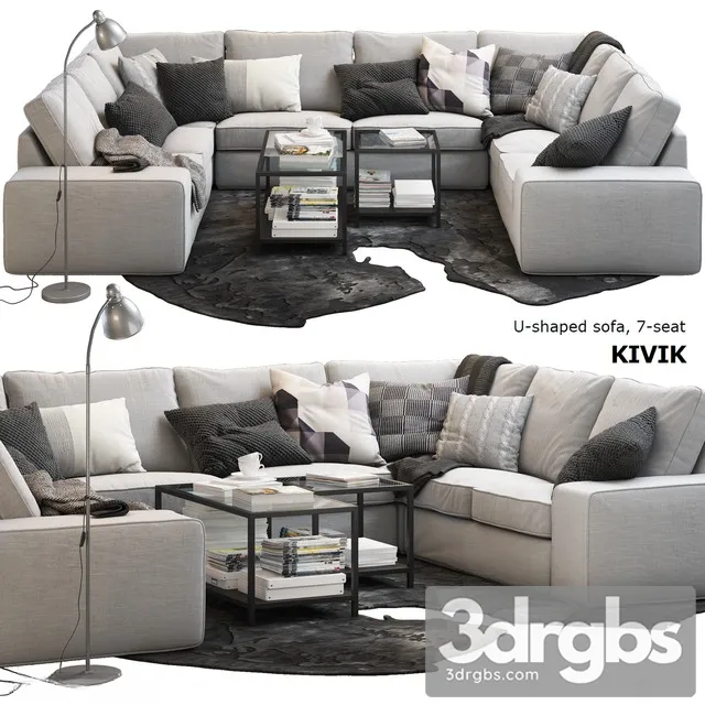 Ikea Kivik Sofa 3D Model Free