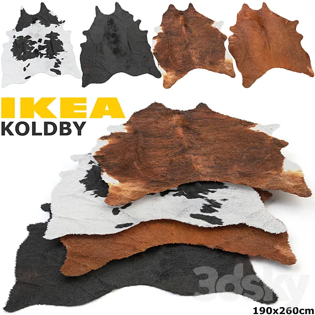 IKEA KOLDBY (KOLDBI) RUG SET 3DModel