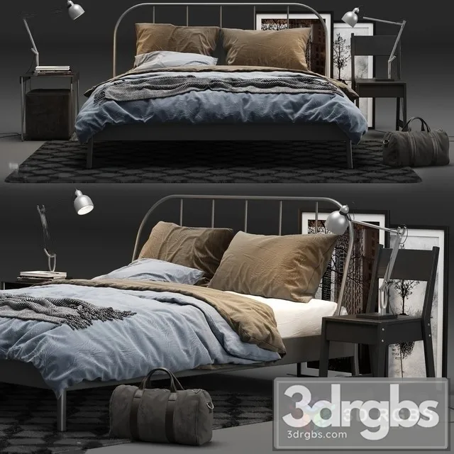 Ikea Kopardal Bed 3D Model Free