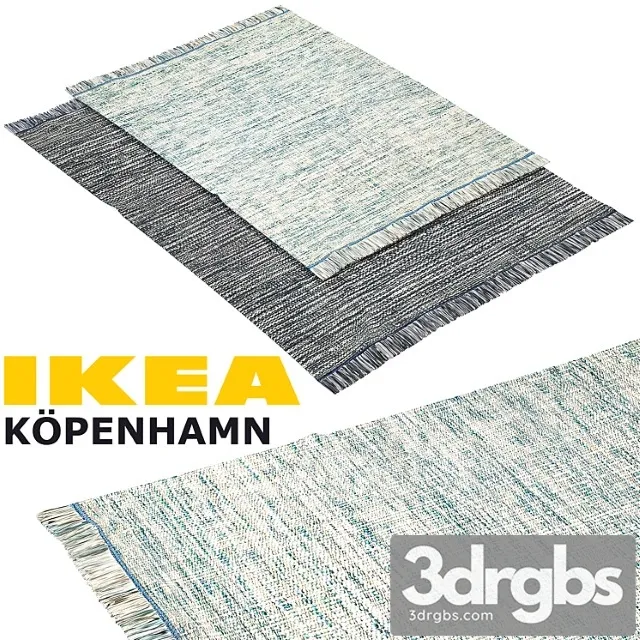 Ikea kopenhamn (copenhagen) rug set 3D Model Free