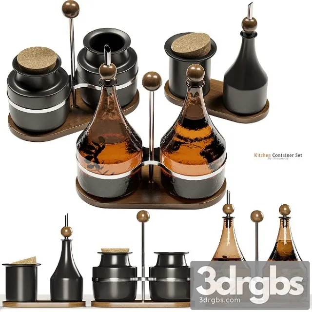 Ikea Krosamos Kitchen Container Set 3D Model Free