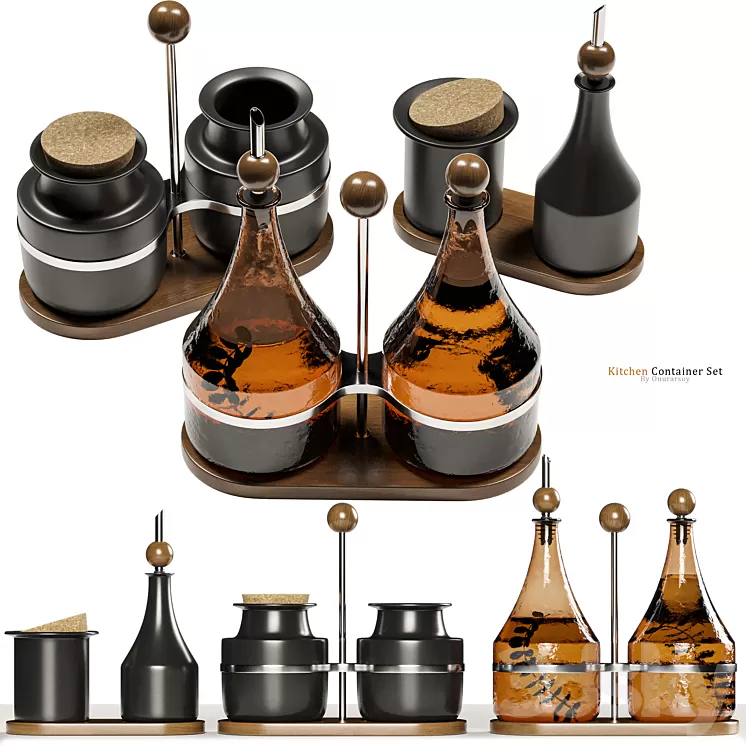 Ikea Krösamos Kitchen Container Set 3D Model Free