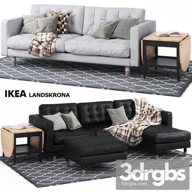 Ikea Landskrona  Sofa 3D Model Free