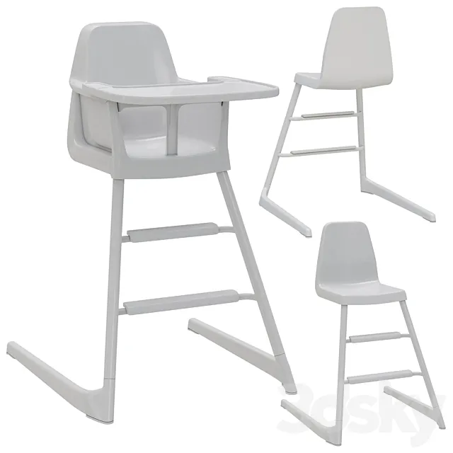 Ikea LANGUR kids chair 3D Model
