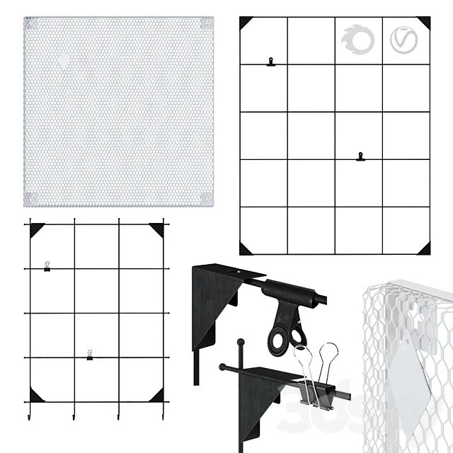 IKEA - lattices for notes and photographs on the wall (3 pcs.) Free Download