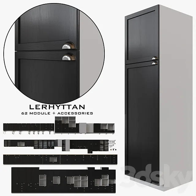IKEA LERHYTTAN 3D Model