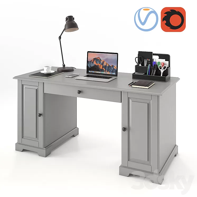 Ikea Liatorp Desk 3D Model
