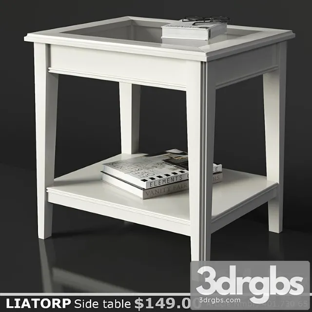 Ikea liatorp side table 2 3D Model Free